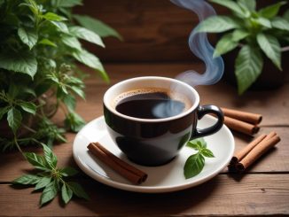 Kaffe och periodisk fasta illustration