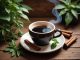 Kaffe och periodisk fasta illustration