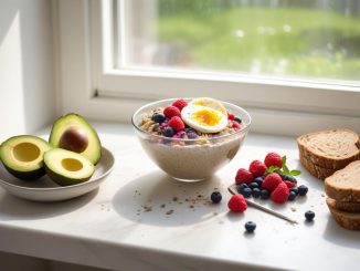 Må bra recept för en glad och energifylld dag illustration