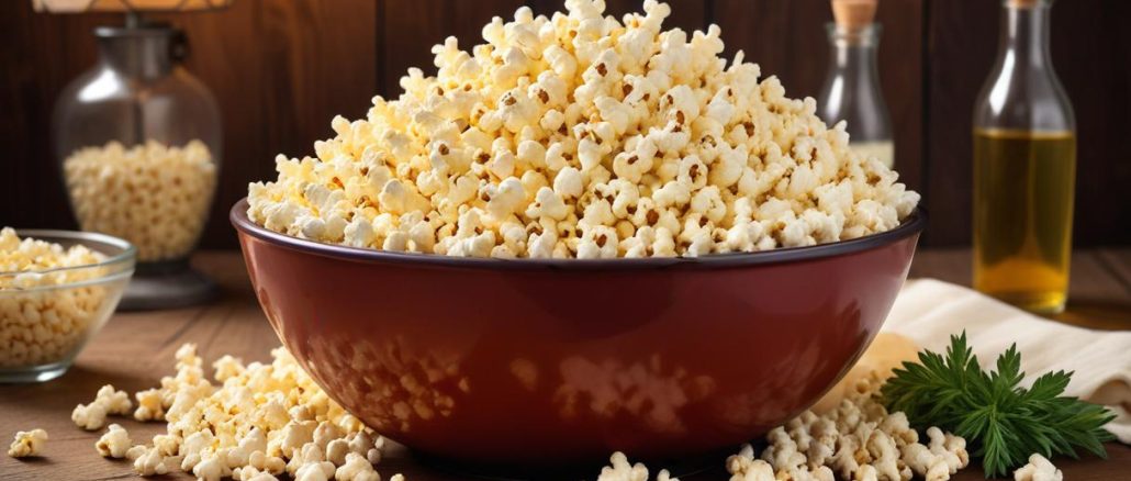 Popcorn kalorier illustration