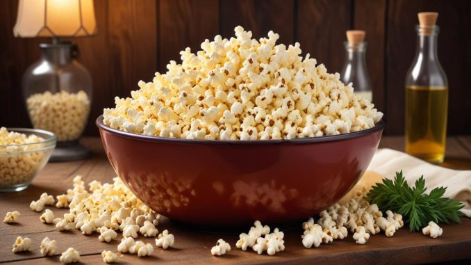 Popcorn kalorier illustration