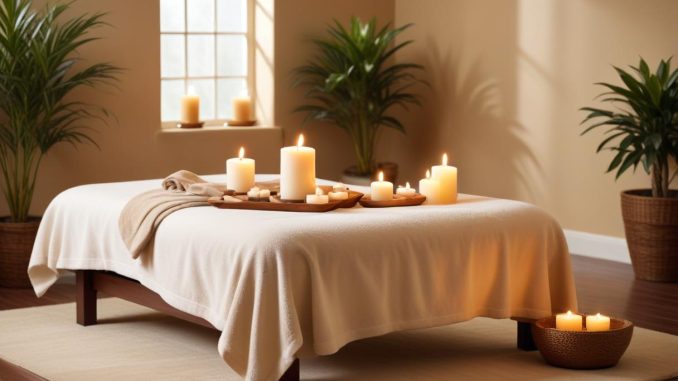 Din bästa massagebänk guide för avkoppling hemma illustration
